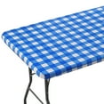 thumbnail image 2 of Elastic Fitted Tablecloth for Rectangle Tables Stretch Waterproof Washable Polyester Table Cover for Outdoor, Camping,Picnic for Patio,Banquet,Parties Folding Tables, Indoor Outdoor Use, 2 of 7