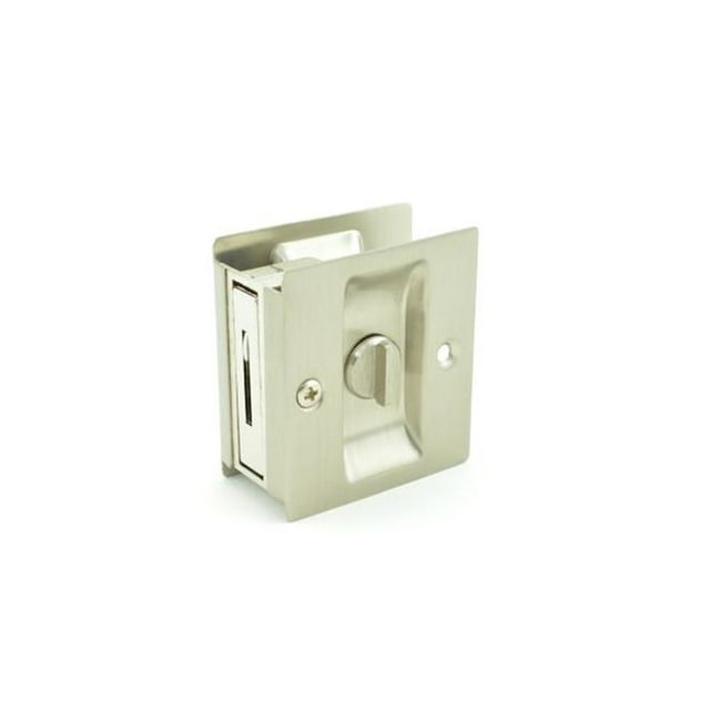 Épaisseur de la Porte Intimité de la Porte de Poche Échancrure Carrée&44; Nickel Satiné