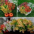 thumbnail image 6 of Intrinsici Flowers, Rainproof UV Resistant Lifelike Artificial Flowers for Outdoors - Never Faded, Don't Require Water, Fertilizers, Trimmed, Not Affected by Natural Weather(120, Colorful), 6 of 6