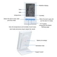 thumbnail image 4 of Digital Hygrometer, ABS Indoor  Humidity Gauge LCD Screen Digital Temperature Humidity  for Home Flowerroom Indoor Outdoor Bedroom, 4 of 8