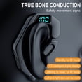 thumbnail image 4 of Auriculares inalámbricos Bluetooth de un solo oído Bluetooth 5.2 Pantalla LED Auriculares estéreo de conducción Deportes Auriculares Auriculares con micrófono a prueba de agua, 4 of 9