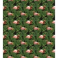 thumbnail image 3 of Flamingo Duvet Cover Set, Repetitive Pattern of Exotic Bird and Monstera Leaves, Decorative 3 Piece Bedding Set with 2 Pillow Shams, King Size, Charcoal Grey Dark Salmon, by Ambesonne, 3 of 3