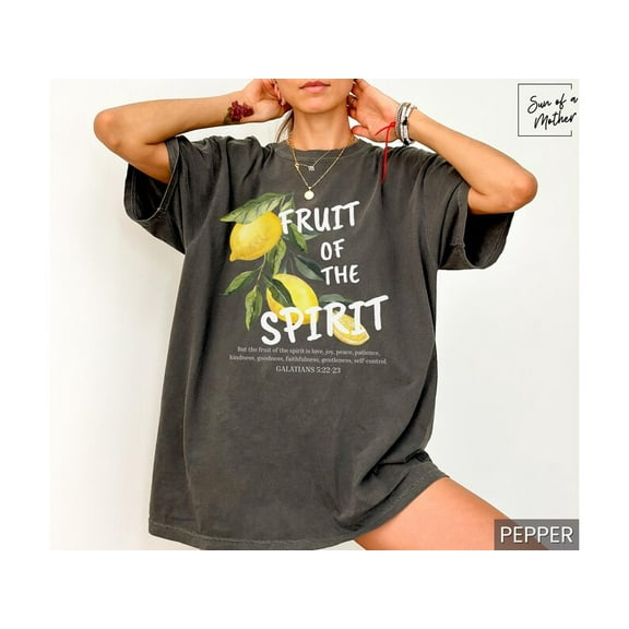 Fruit of the Spirit Shirt Christian Graphic Tee Italian Summer shirt Amalfi Coast Tshirt Bible Verse Tshirt Christianity T Shirt Lemon Shirt