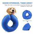 thumbnail image 3 of Collar de cono de perro suave para después de la cirugía - Collar de donut inflable para cuello de perro - Collar isabelino para recuperación de perros, 3 of 8