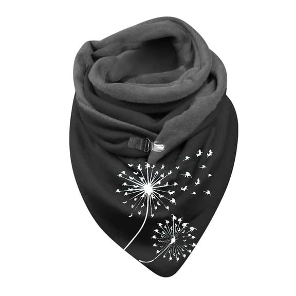 Scarf Women's Warm Cotton Print Button Fashion Soft Wrap Scarve Shawls Shawl Wraps For Women