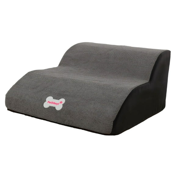 Escaleras de perro de mascota con cubierta lavable, rampa para perros, de perros para mascotas pequeñas gatos perros mayores , Gris