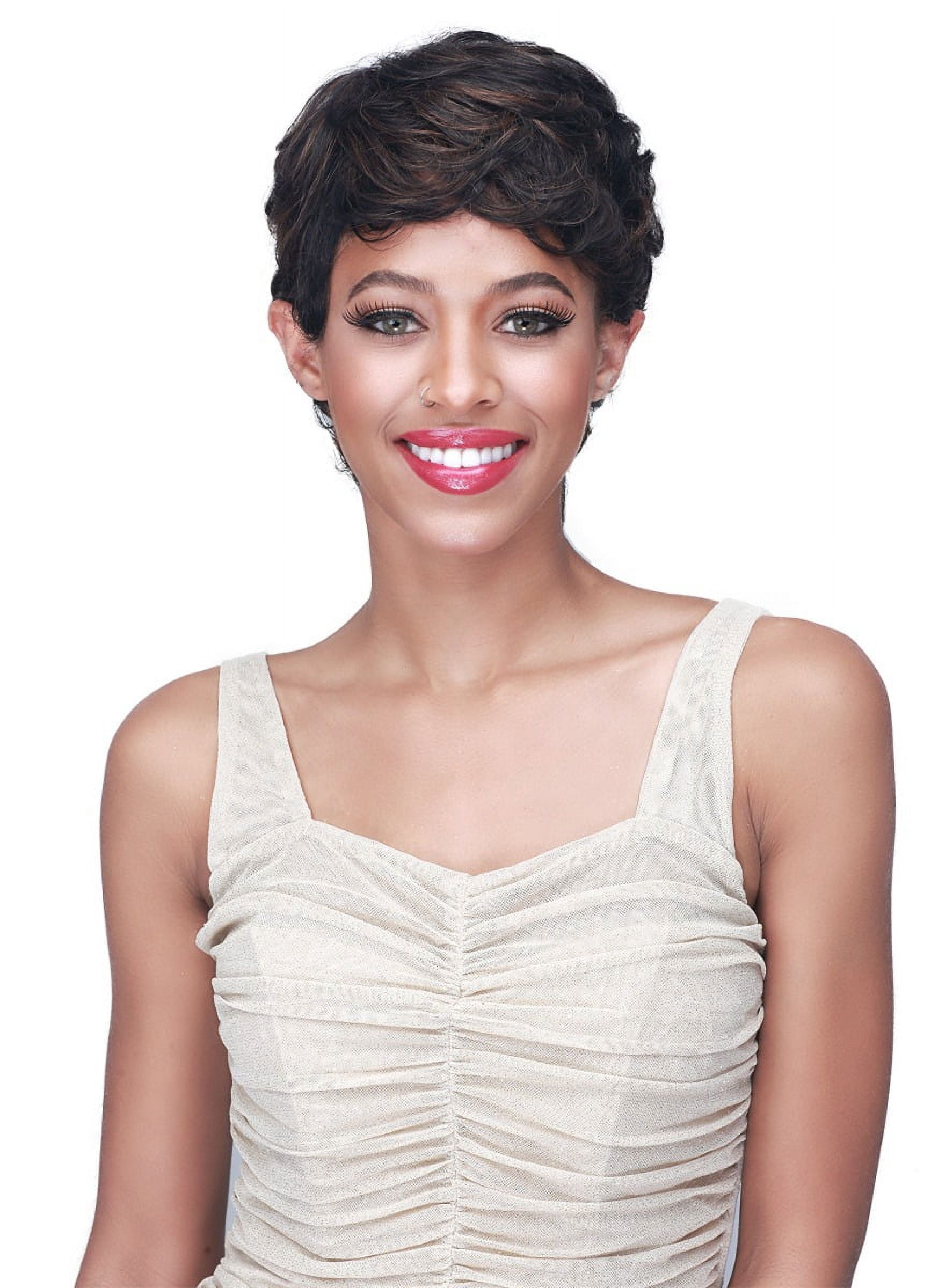 Bobbi Boss Rylee Human Hair Wig MH1501 Human Hair Wigs / Color: 613 - PLATINUM BLONDE