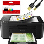 Can Pixma TR-Series Wireless All-in-one Inkjet Printer with Copy, Scan, Fax and Mobile Printing + Bonus Set of NeeGo Ink and 6 Ft NeeGo Printer Cable