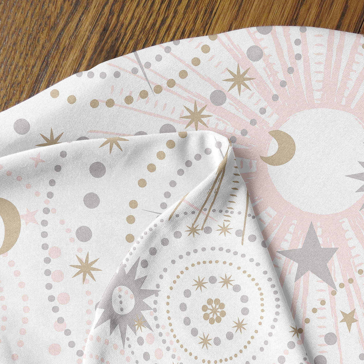 Sweet Jojo Designs Celestial Pink Gold and Grey Nursing Pillow Cover Case (Pillow Not Included) (Pillow NOT Included)