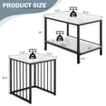 thumbnail image 4 of Costway Ensemble de 2 Tables Basses avec Étagère de Rangement pour Salon, 4 of 10