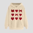 thumbnail image 2 of Inverlee Valentine's Day Sweatshirts for Women Sweet Love Heart Graphic Sweatshirts Soft Pullover Sweater Tops Crewneck Tunic Long Sleeve Shirts for Women, 2 of 5