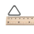 thumbnail image 5 of Uxcell Triangle Ring Buckle 25mm Inner Width Zinc Alloy Electroplated Dark Gray 10 Pack, 5 of 5