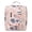 Flamingo, variant on WANDF Hanging Toiletry Bag for Women, Multi-Compartment Cosmetic Bag with Hook, Portable Dopp Kit Organizer, Makeup Bag for Travel,Business Trip,Bathroom(Blue Flower)