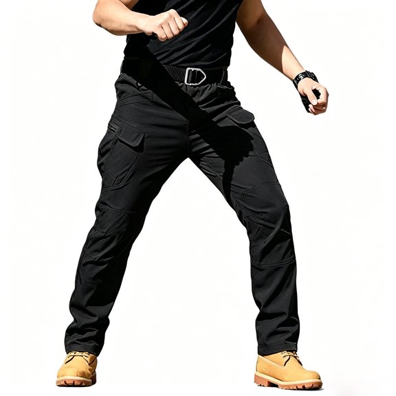 Men Stretch Casual Cargo Pants UPF50 Comfort Sturdy Outdoor Hiking Daily Pants S-XXL