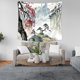 thumbnail image 4 of Tapiz japonés, tapiz de flor de cerezo, tapiz de pared de anime asiático, tapices de paisaje natural, tapiz de arte de pared estético para dormitorio, sala de estar, decoración del hogar JAMW Sencillez, 4 of 5