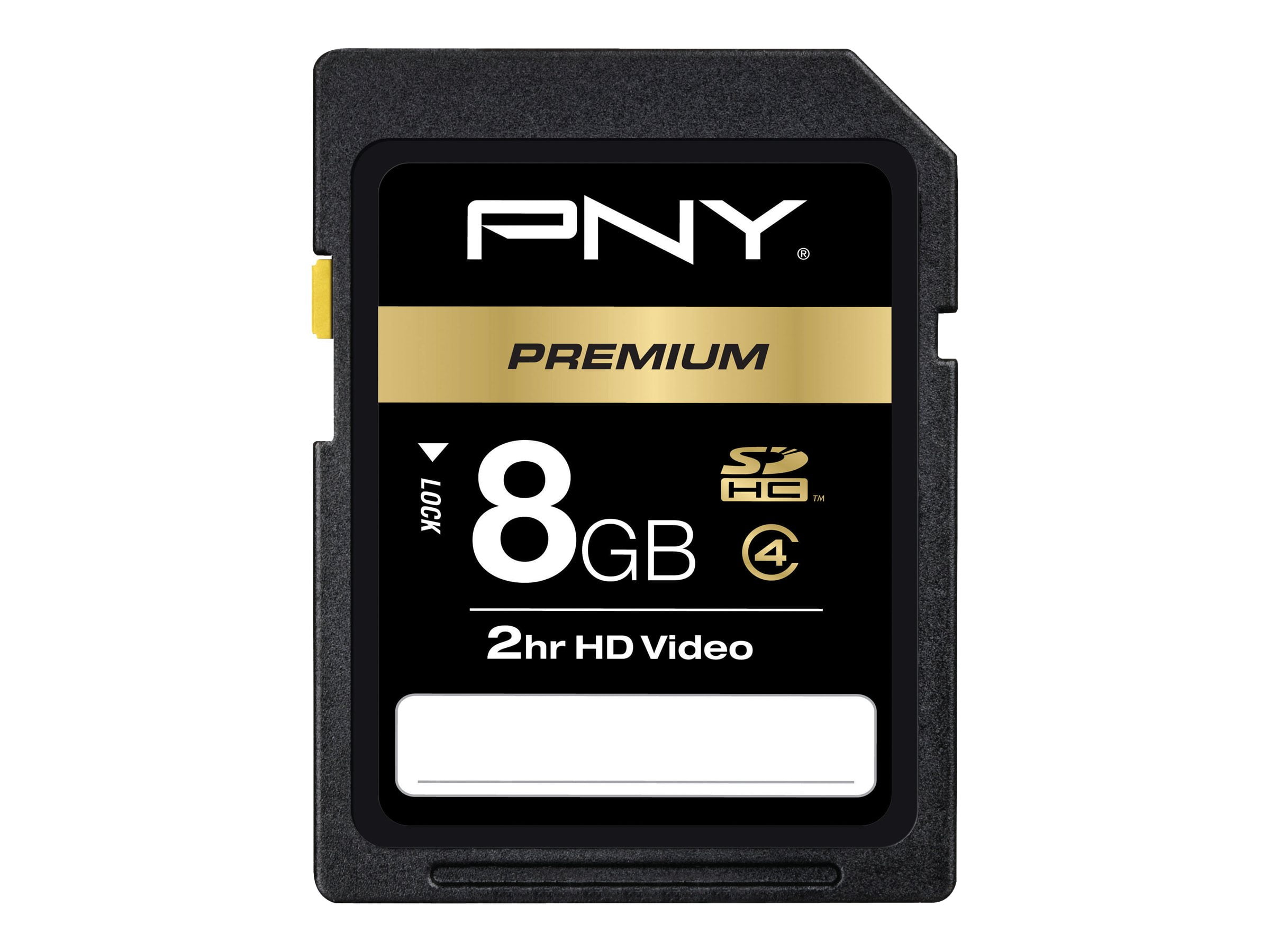 PNY Premium Flash memory card 8 GB Class 4 SDHC