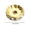 thumbnail image 4 of Spacer Charms Crystal DIY 50PCS Rhinestone Spacer Beads Loose Beads for Bracelet, 4 of 10