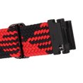 thumbnail image 2 of Correa de nailon para reloj, correa de repuesto ajustable, Correa deportiva transpirable para Fenix 7S, 6S, 5S, rojo y negro, 2 of 5