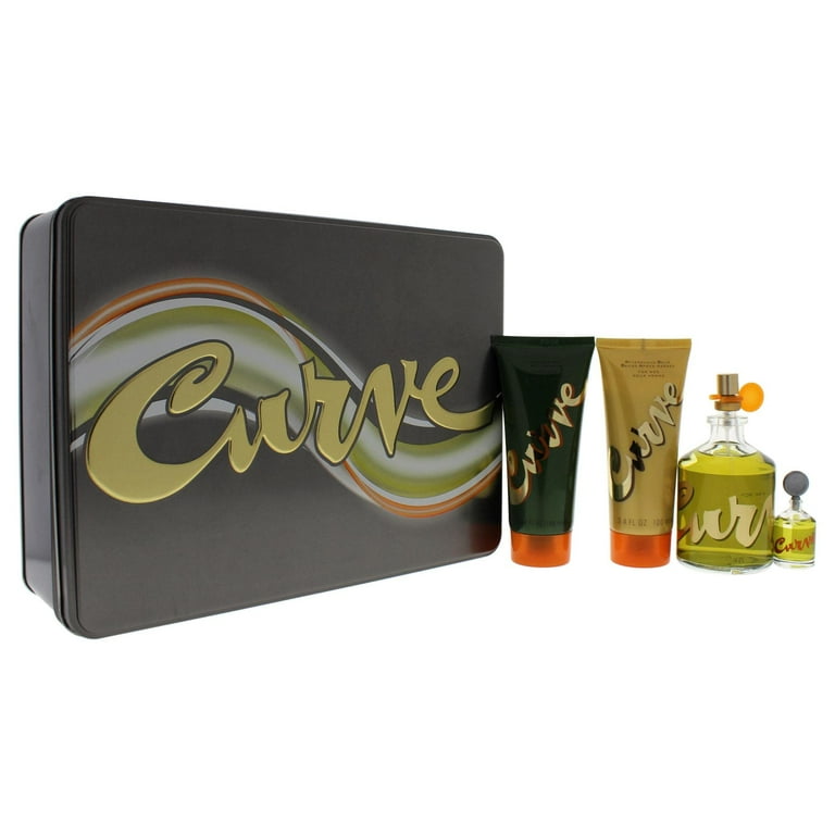 Curve by Liz Claiborne, 4 Piece Gift Set men with 4.2oz In A Tin