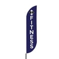 thumbnail image 2 of Fitness Sign feather flag Pole Kit for Outdoor by Mavis Printing | 15 FEET Long Polyester Outdoor Banner Flag Stand for Easy Hang | HD Print Swooper Flag Pole Mount to Advertise Fitness, 2 of 7