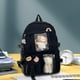 thumbnail image 5 of Mochila Jinwen Mochila linda con múltiples bolsillos Negro, 5 of 6