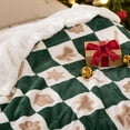 thumbnail image 5 of Christmas Throw Blanket - Soft and Warm Sherpa Christmas Checkered Throw Blankets for Couch, Sofa, Bed, Decoration Gift 50"x60", 5 of 8