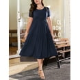 thumbnail image 2 of a.Jesdani Women's Plus Size Dresses Casual Short Sleeve Flowy Tiered Summer Maxi Dresses L-4X, 2 of 6