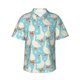 thumbnail image 1 of Fotbe White Geese and Flower Camisa Hawaiana para Hombre Unisex – Camisa Casual de Verano con Botones de Manga Corta de Algodón y Lino,Large, 1 of 7