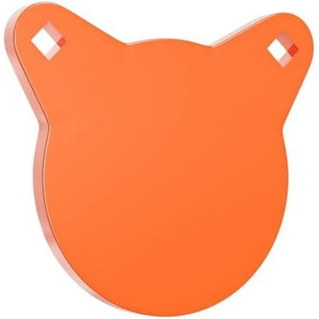 AR500 Steel Targets for Shooting 1/2 or 3/8 Thick Gong Combo Metal Targets for Shooting Laser Cut Steel Target Neon Orange