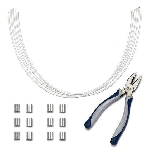 Kit de bricolaje Cable Tethers TetherTies para ordenadores, color blanco, paquete de 60