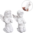 thumbnail image 4 of 2 piezas de adorables adornos de ángel para decoración de cumpleaños, románticos, para bodas, color blanco, 4 of 5