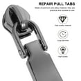 10 Pcs Zinc Alloy Zipper Pull Tabs DIY Luggage Backpack Zipper Pullers