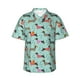 thumbnail image 1 of Balery Christmas Dachshund Camisas hawaianas de manga corta para hombre, camisas playeras de corte holgado, camisas de vacaciones con botones,Small, 1 of 7