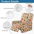 thumbnail image 5 of Kuiaobaty Fall Maple Leaf Print Reclining Slipcover with Pocket Wooden Easy Replacement Recliner Couch Cover Breathable Reclining Sofa Slipcover Thick Reclining Sofa Slipcover for Living Room, 5 of 8