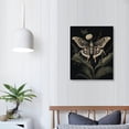 thumbnail image 3 of ONETECH Vintage Insect Moth Poster for Room Goblincore Butterfly Canvas Wall Art Botanical Floral Oil Print Painting Dark Academia Gothic Cottagecore Fairytale Wall Decor for Bedroom, 3 of 4