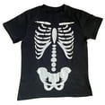 thumbnail image 4 of #followme Halloween T-Shirt for Women Skeleton & Pumpkin (Skeleton - Black, Medium), 4 of 4