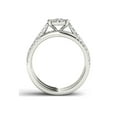 thumbnail image 3 of 1 Carat T.W. Diamond Single Halo 14kt White Gold Engagement Ring Set, 3 of 5