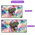 thumbnail image 5 of Hippie Mastiff Portrait Watercolor Tie-Dye Vintage Styles Desk Mat Full Keyboard Mouse Pad Mastiffs Dog Lover Gifts Idea Large Mousepad - 00014, 5 of 5