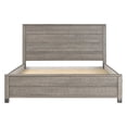 thumbnail image 5 of Camaflexi Baja Platform Bed, Solid Wooden Bed Frame, King, Barnwood Finish, 5 of 5