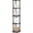 Brown Grain/Black, variant on SolaceHue Corner Shelf, 5-Tier Corner Bookshelf, Open Storage Shelves, for Organization and Storage, Living Room, Home Office, Garage, Bedroom, Dark Mocha