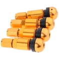 thumbnail image 3 of tredstone 4 Pcs Car Tubeless Wheel Dust Caps Tire Valve Stems Golden + Black, 3 of 9