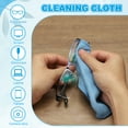 thumbnail image 4 of Uxcell Glasses Cleaning Cloth, Microfiber Eyeglasses Cleaner Cloths Soft Wipe Screens 7.09" x 7.09" Blue, 4 of 7
