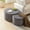 Gray, variant on OUGRAZ Nesting Coffee Table Set of 2,Upholstered Round Coffee Tables Set of 2 for Living Room, Modern Foam Round Coffee Table Side Table End Table Ottoman, No Assembly