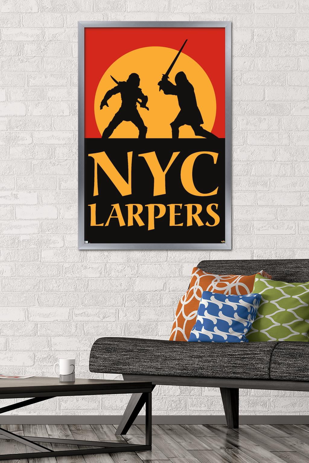 Marvel Hawkeye - NYC LARPers Wall Poster, 22.375" x 34" Framed