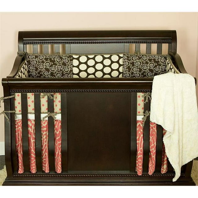 Cotton Tale Designs Bedding Set, Raspberry Dot, 7 Piece