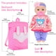 thumbnail image 3 of Muñeca eBuddy Reborn de 30 cm con 3 juegos de ropa, mochila y accesorios, 3 of 7