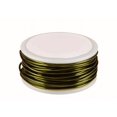thumbnail image 1 of 18 Gauge Round Olive Enameled Craft Wire - 21ft, 1 of 1