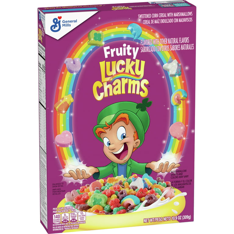 Fruity Lucky Charms Breakfast Cereal with Marshmallows, 10.9 oz