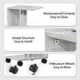 thumbnail image 4 of Side Table with Charging Station, 3 Tier Narrow Nightstand, End Table with Wheels for Small Spaces,Living Room,Bedroom(Set of 2), 4 of 6