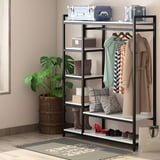Tribesigns Free-Standing Closet Organizer,Heavy Duty Clothes Rack with ...